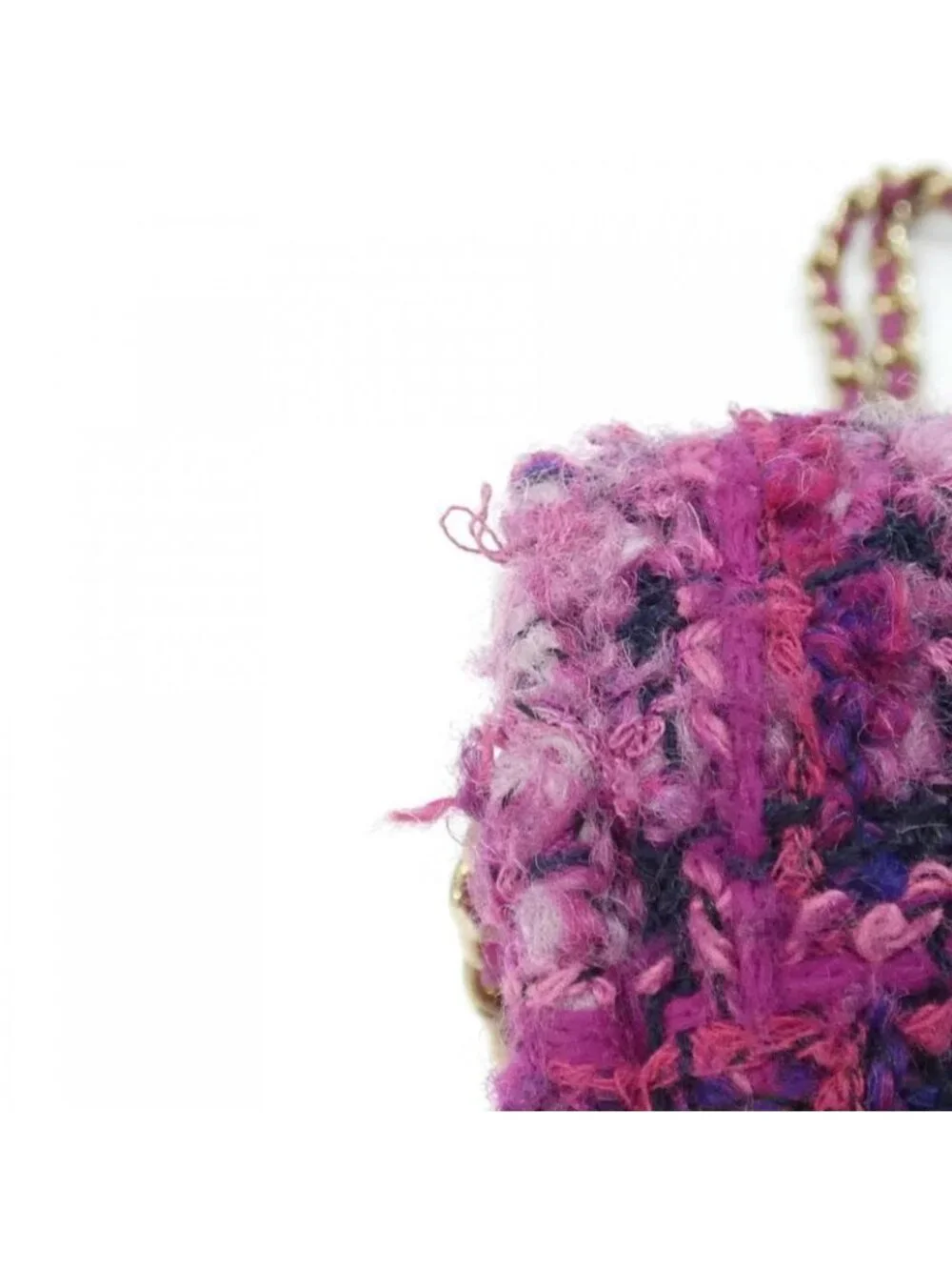 Chanel Chain Wallet Cotton Wool - Picture 5 of 10